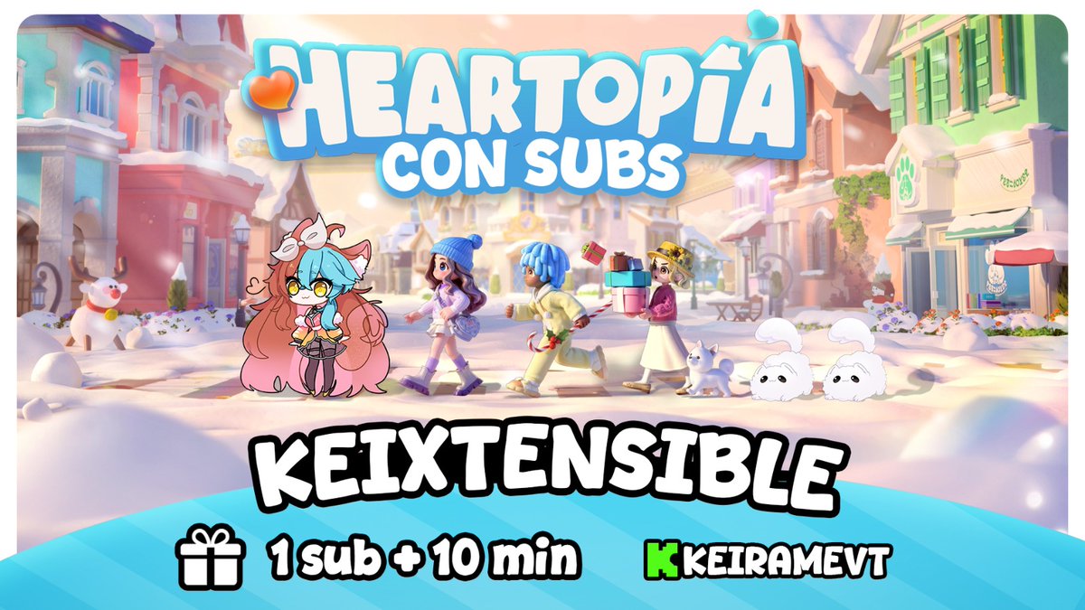 💚: YA EN VIVO EN KICK! ¿Quieres Jugar Heartopia conmigo? 💕

Hoy tendremos un Mini-Keixtensible-Chinchi-Sabadesco muy Chill y tierno!! 💕

👇🔻Links abajo🔻👇