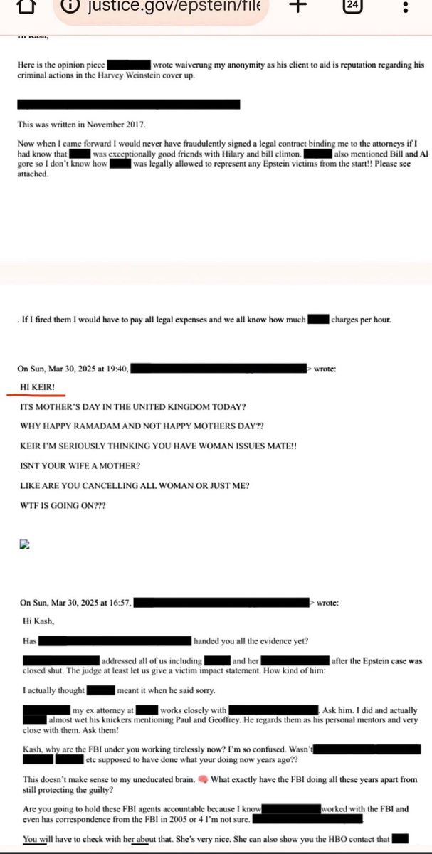 RogueUnfiltered's tweet photo. BREAKING NEWS 🗞️ KEIR STARMER - EPSTEIN FILES! 

IVE FOUND IT!!! 
KEIRS NAME IN THE EPSTEIN FILES ! 

“Keir I’m seriously thinking you have woman issues” 

Is this his woman issue??? 

Photo and video!!!! https://t.co/s9kxTbFhlH