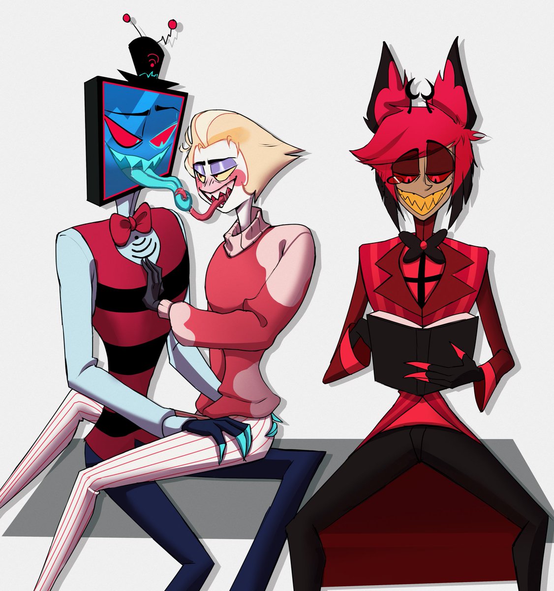 lewhy_0's tweet photo. just doing it their way 

#HazbinHotel #applemedia #staticapple https://t.co/jtXBXPLuCd