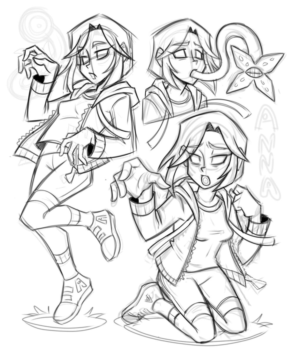 WIP of @serpent_vvitch's character on IG #creepypasta 
Might change some stuff around