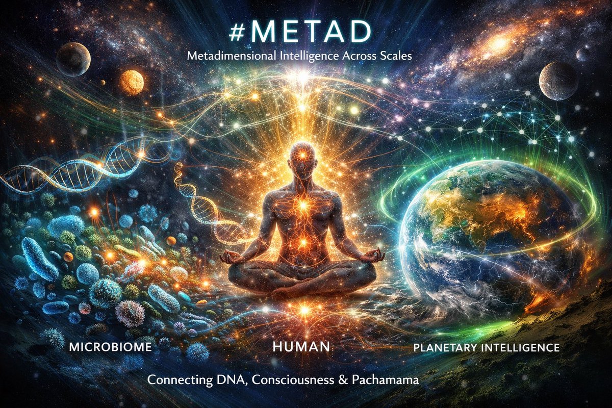 LiveInMushLove's tweet image. 💡 Your microbiome has intelligence. The planet may have its own, uncomparable to humans, yet connected through MetaDNA and our origin in Pachamama. #METAD #PlanetaryIntelligence #Consciousness