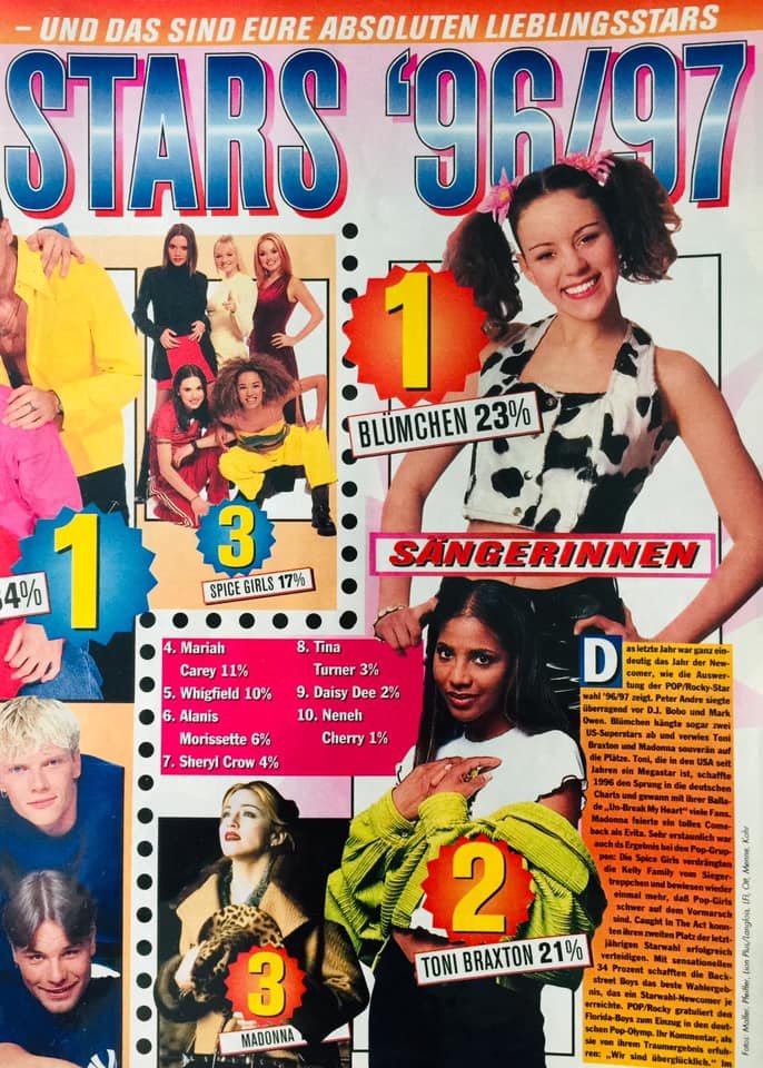3...2...1.... Blümchen :)
Die Starwahl 96/97 bei PopRocky.
Flashback #90smusic #90svibes