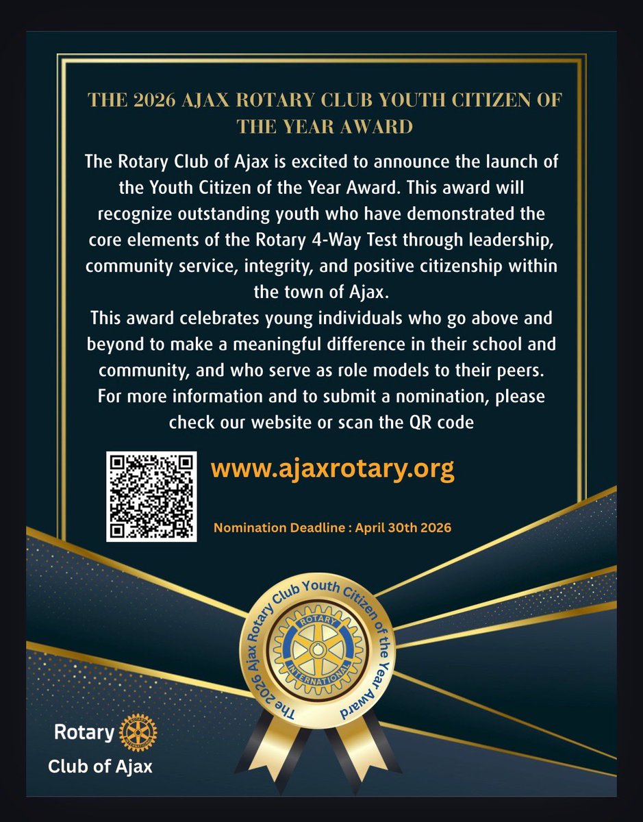 Spread the news please. <a href="/ajaxrotary/">Ajax Rotary</a>