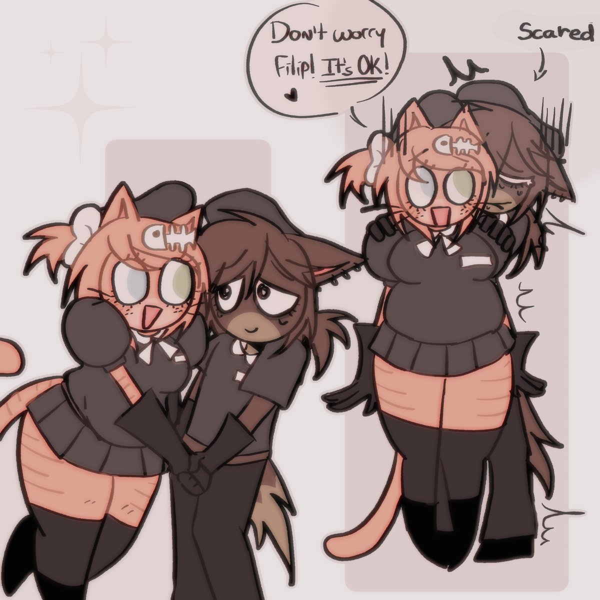 4utumn__y's tweet photo. I love their friendship!! ꉂꉂ(ᵔᗜᵔ*) #piggyroblox #piggyalpha #piggytsp #piggyfanart #piggykitty #kittypiggy #piggyfilip #filippiggy #CartoonArt #fanart #tsp https://t.co/ff0tJi5Lzt