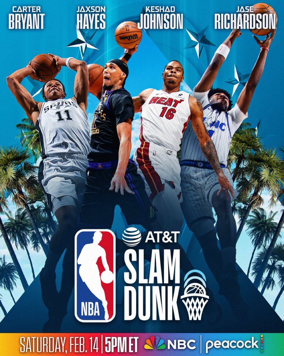 🚨 Ya tenemos participantes para el concurso de clavadas en Los Ángeles…

¡Desconocidos, pero con mucho potencial para hacer un buen concurso! 🔥

⭐️ Carter Bryant
⭐️ Jaxson Hayes
⭐️ Kesha’s Johnson
⭐️ Jase Richardson