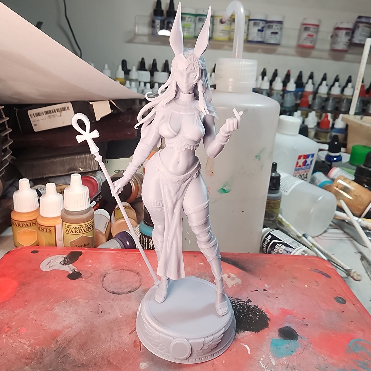 artofthecrowe's tweet photo. Starting on the Nefrida piece for the @RAW_RoninArts painting competition and working on the 120mm model
#nefrida #3dprint #art #paintingcompetition https://t.co/NqFsiai6zG