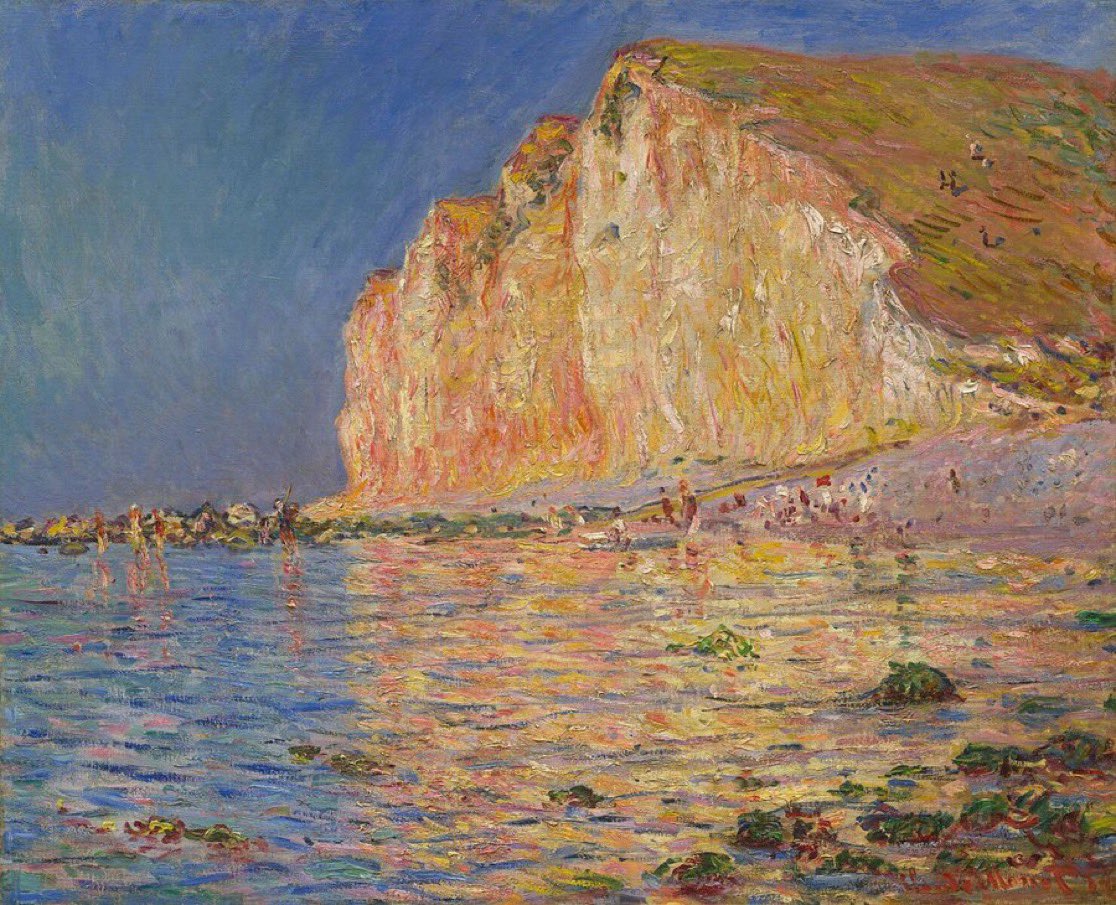Arteymas_'s tweet photo. Marea baja en Petites-Dalles - 1884, Claude Monet https://t.co/sdvesSnb3N