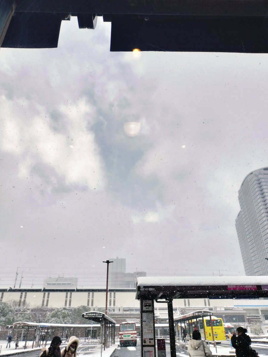 keighty_KT's tweet photo. 青空が見えるのにめっちゃ雪降ってる不思議 https://t.co/qDjXjKjYpf