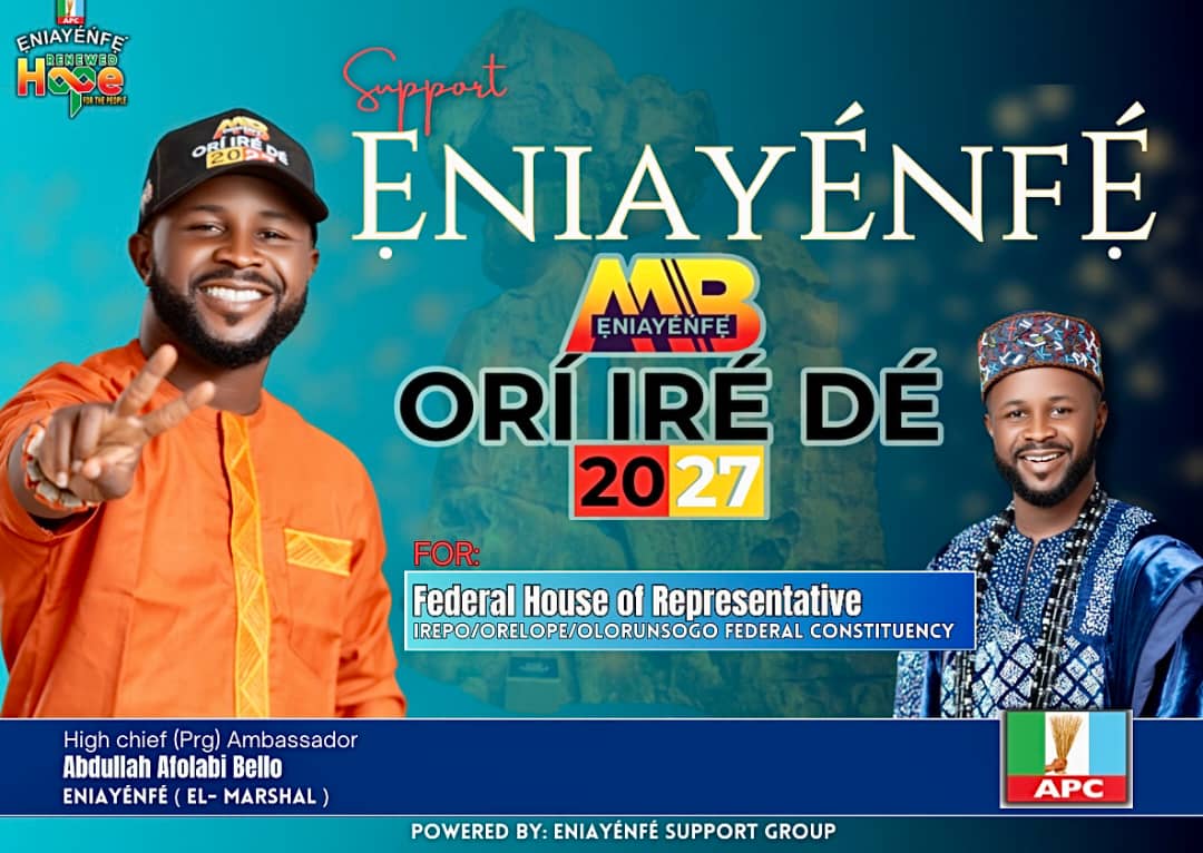 eniayenfe2027's tweet photo. A MILESTONE MOMENT! 🌟

After consultations and blessings from my parents, loved ones and elders, I'm thrilled to announce that I've formally submitted my expression of interest to my party chairman, signifying my bid for the Federal House of Representatives under APC. 

1/2 https://t.co/COzxeB118g