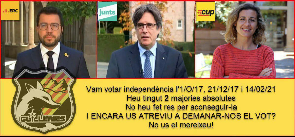 Pere_Catalonia's tweet image. Molt parlar, molts somriures però quan és l'hora de la veritat i plantar cara col.laboreu amb l'enemic perquè res no canvïi. 
#Covards i #Trepes. 
Passarem comptes. 
#Despertem.