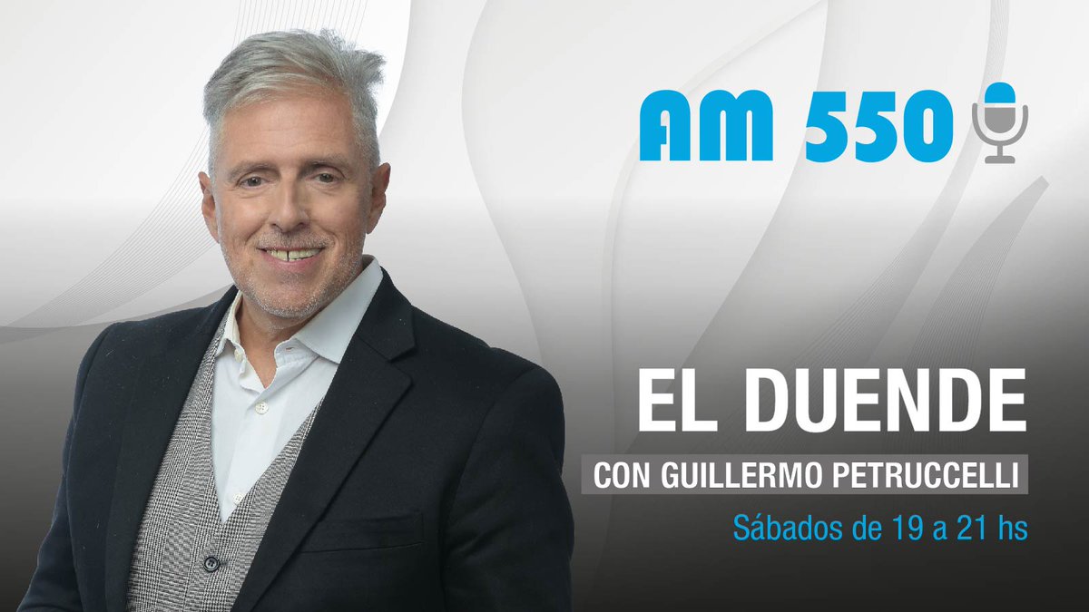 En  #AM550“ de 19 a 21 Bienvenidos a El Duende 28 años, un clásico de la Radio con <a href="/GuiPetruccelli/">Guillermo Petruccelli</a> en radiocolonia.com, escuchamos también por la app  /www.radiocolonia.com/ y simultaneo <a href="/rscradio/">rscradio</a> digital Internacional + Radio Garden Internacional #elclasicoradialdelfinde