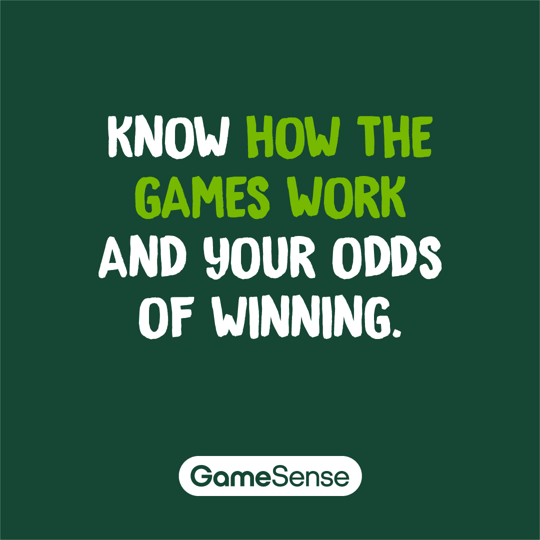 When you gamble, use your GameSense. To learn more, visit: bit.ly/3SwwnYd