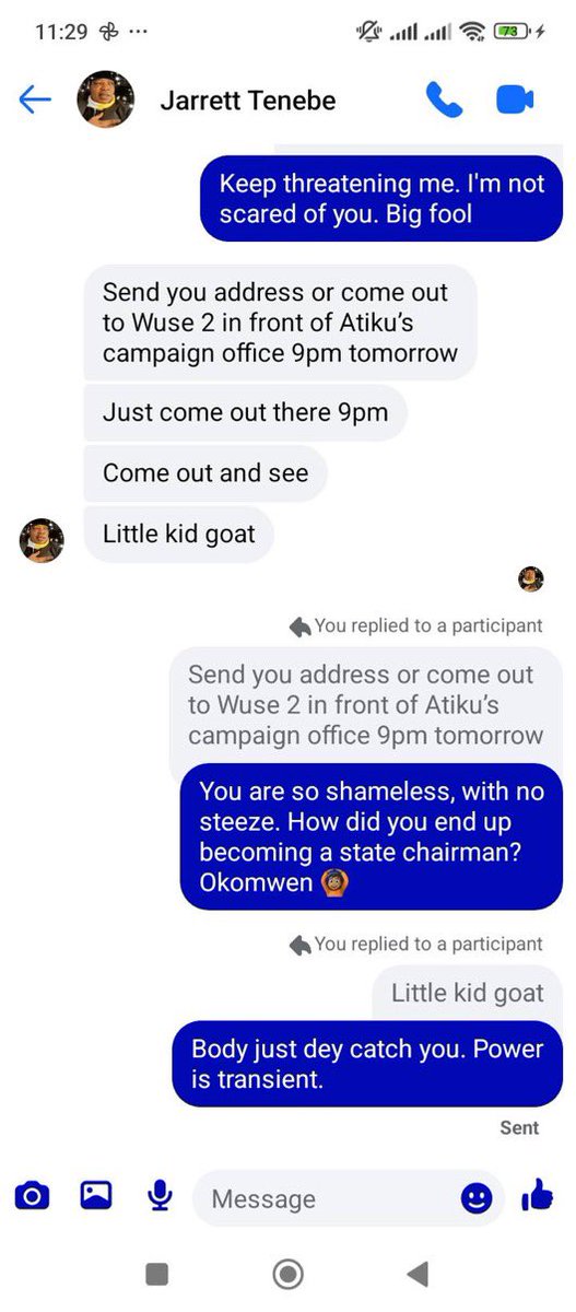 I hear say Jarret Tenebe, EDO APC chairman dey threaten woman and no move from the @policeng <a href="/EdoPoliceNG/">Edo State Police Command</a> <a href="/OfficialDSSNG/">Department of State Services (DSS)</a> ?