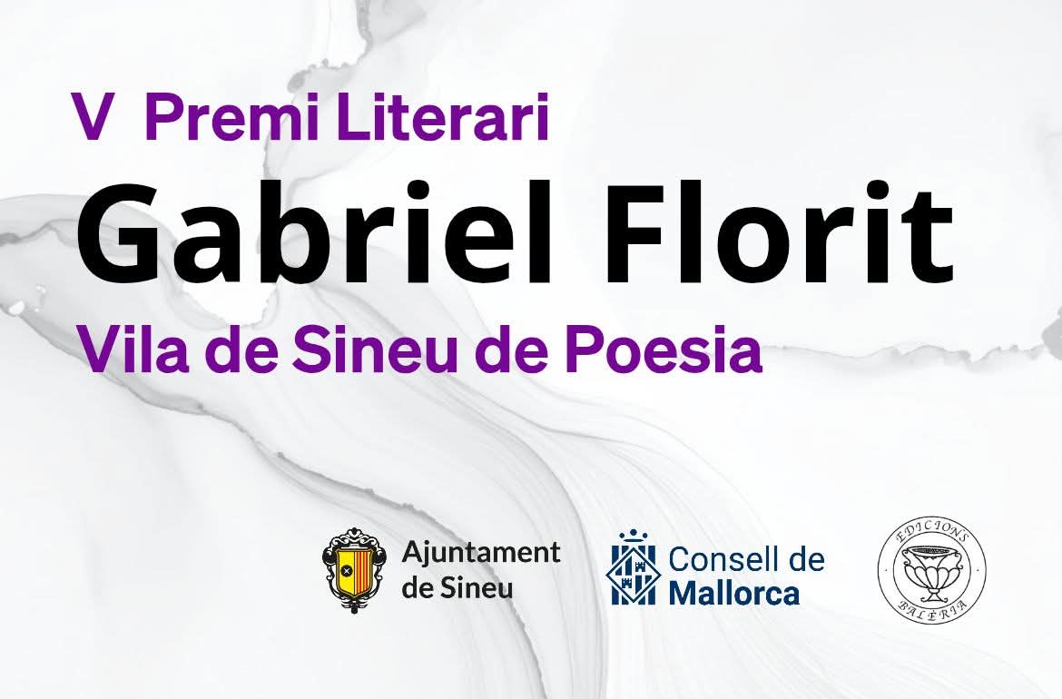 L'Ajuntament amplia el termini de presentació d'obres al V Premi Literari Gabriel Florit-Vila de Sineu de Poesia fins al 10 de març. Podeu consultar les bases i l'ampliació de la convocatòria al BOIB i al web municipal: ajsineu.net