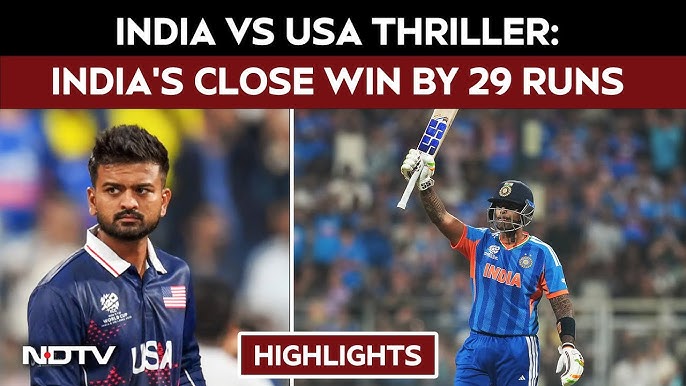 🇮🇳 india is always a champion 
India held their nerve to beat USA by 29 runs in the T20 World Cup. Early wickets fell, but Suryakumar Yadav’s brilliant knock turned the game. Bowlers then sealed the win with disciplined spells.
#INDvsUSA 
#T20WorldCup 
#T20WC2026