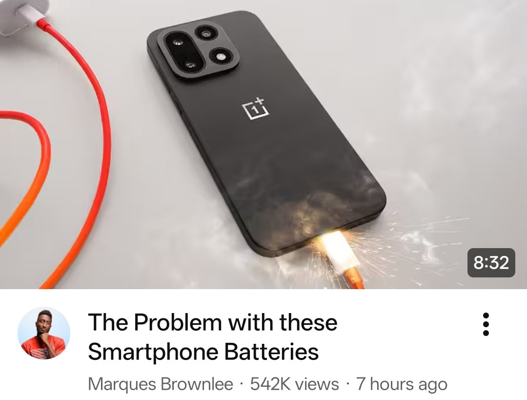 Qué desafortunado es ver a #MKBHD usando miniatura tan engañosa

Y más desafortunado es verlo hablar sobre "Lo peligroso de las baterías de Silicio/Carbono" sacandose los datos del forro y peor decir que Samsung, Apple y Google no las usan por inseguras

No todo el dinero se coge