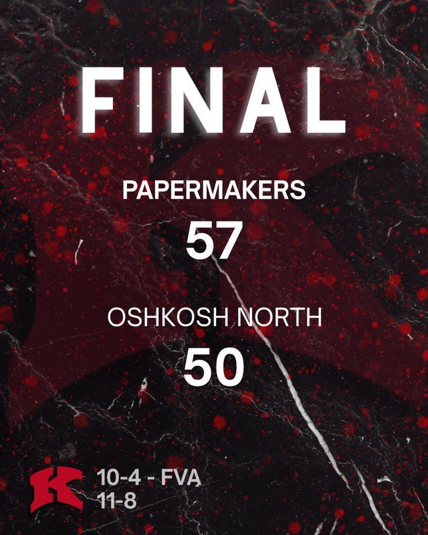 MakersBBB's tweet photo. Great win in an intense FVA battle! 10-4 in the league now.
2028 Jaxson Wyngaard 17 Pts, 4 A, 3 3PM
2027 Alex Krause 12 Pts, 12 Reb
2026 Kegan Pleau 12 Pts, 5 Reb
2027 Cayden Vosters 9 Pts, 4-4 FT
#MakerGrit π https://t.co/WOahH0YiG2