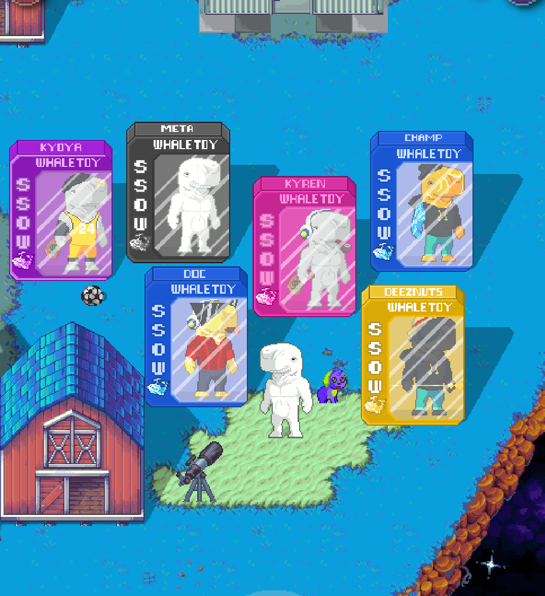 This time it's real - the <a href="/SSofWhales/">Secret Society of Whales 🐋</a> Meta toy box was given away in today's <a href="/pixels_online/">Pixels</a> raid.

I think my collection is still not complete - which box I'm missing?