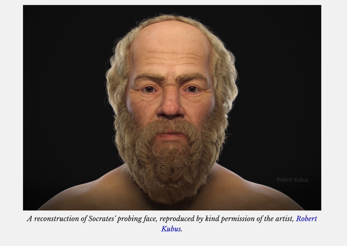 A solid essay and a good subject for reflection, but it makes me wonder: given the cited reconstruction of Socrates’s face, was he really so ugly after all?

From the Symposium, I always assumed he was hideous.