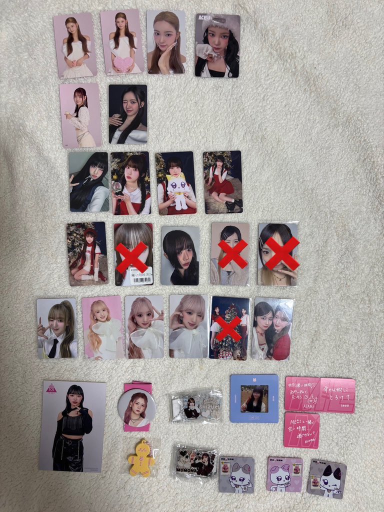 5Yuui15's tweet photo. ME:I 交換

譲:画像1、2枚目

求:画像3枚目の佐々木心菜トレカ＜買取

缶バッジやココニャなどのグッズも求めてます😸

難しいかと思いますがお心当たりのある方お声がけ下さい🙌🏻 ̖́-

#ME_I #ME_I_買取 #ME_I_交換 https://t.co/gvHYiO4dbq