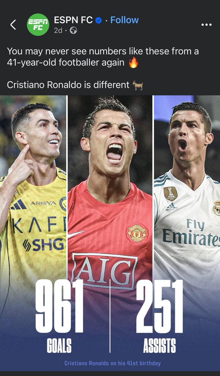 ESPN                                   ESPN
2025                                    2026
🫠                                        🤡 

One thing about LIES is that it’s never consistent 👍🏾