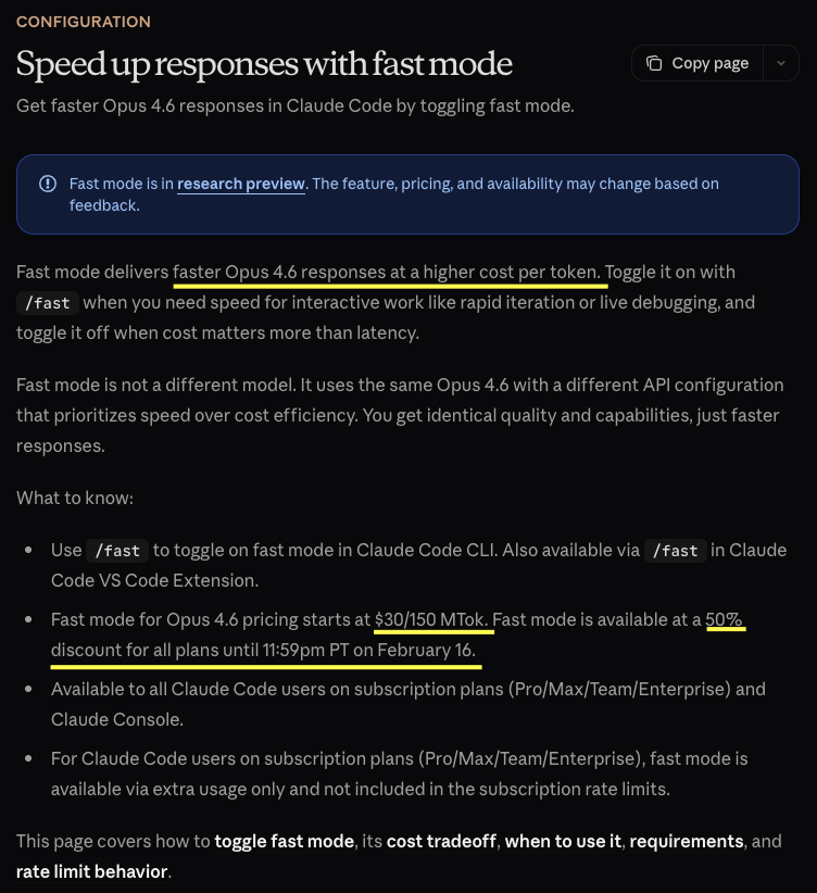 jack_spirou's tweet photo. fast mode: pay 2x for the same model but faster. or just /model claude-opus-4-5-20251101 https://t.co/xilak5Y83x