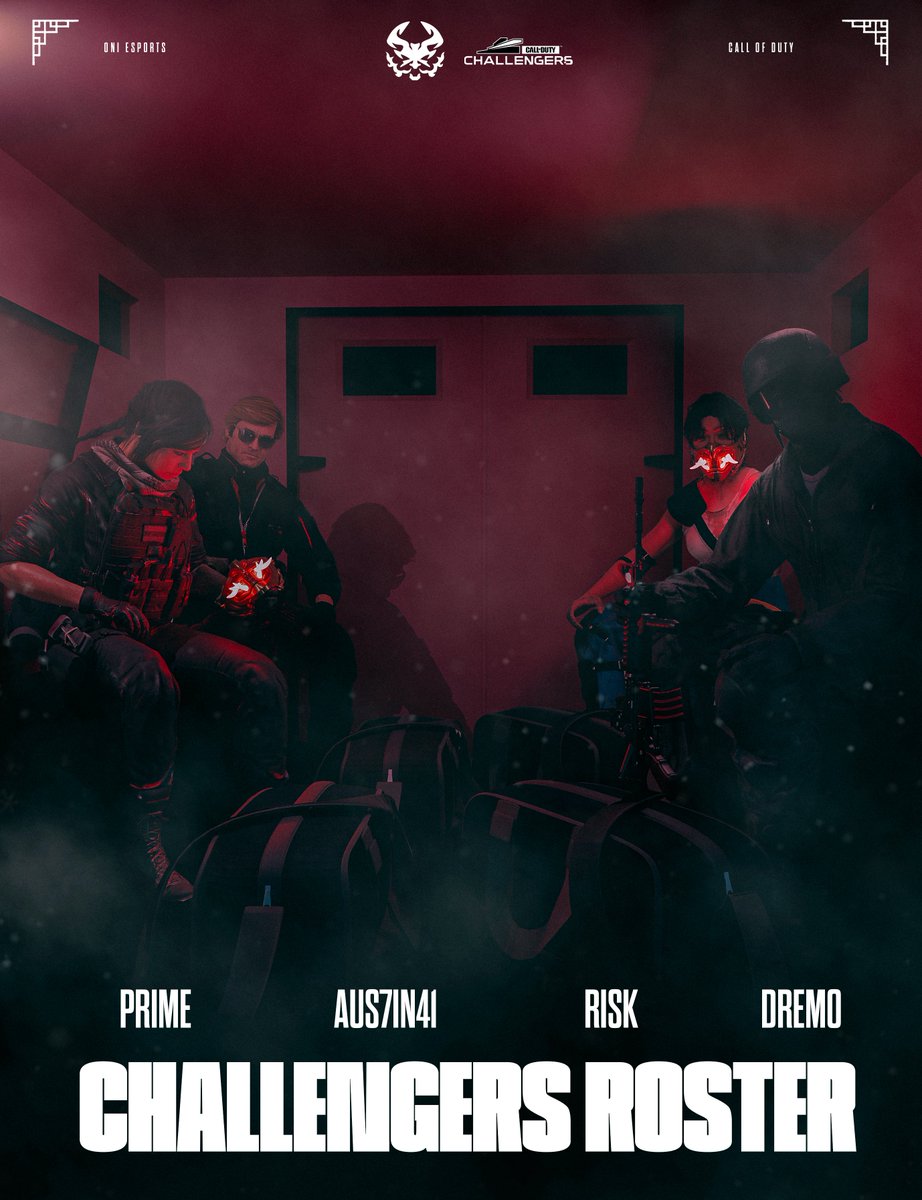 🏆Don't count us out just yet. We're coming back quick and ready to perform. 🏆

Welcome YOUR Oni 2026 <a href="/CODLeague/">Call of Duty League</a> Roster.

<a href="/PrimetimeSZN/">Deon</a> | 🇺🇸
<a href="/Aus7in41_/">Aus7in41</a> | 🇺🇸
<a href="/Igrisk1/">iGrisk</a> | 🇺🇸
<a href="/Drem0h/">Drem</a> | 🇨🇦

Also see us March 7th and 8th on the main stage of <a href="/TPCircuit/">The Premier Circuit</a> Major 3. 

#OniRise | #OniWin