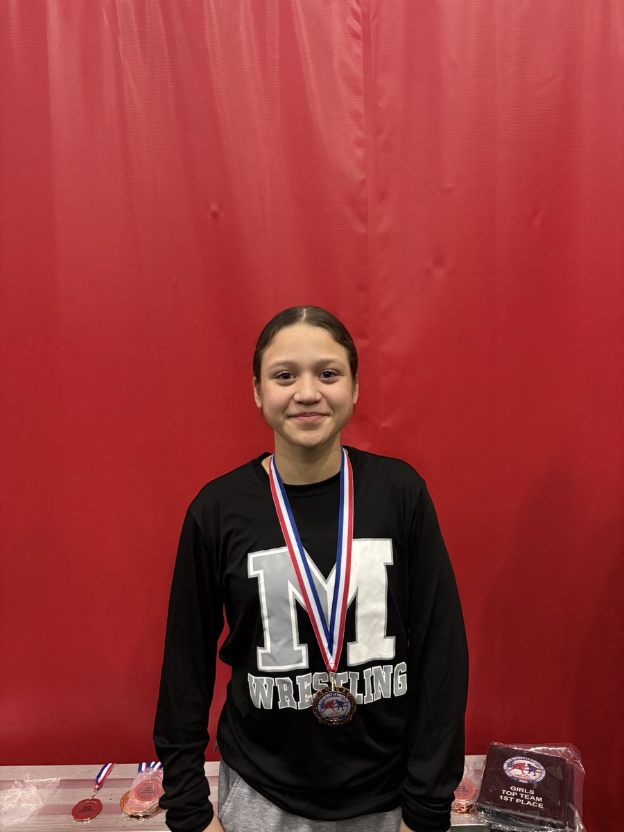 JH girls Wrestling at PHAC Tournament. 
Milton’s Sorianie Rivera finished 6th!!!