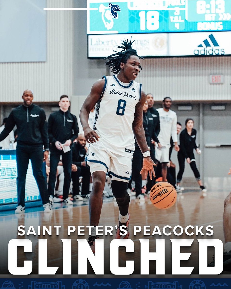 Jersey City ➡️ Atlantic City 😎✅

<a href="/PeacocksMBB/">Saint Peter's Men's Basketball</a> secures a spot in the 2026 MAAC Men's Basketball Championship!

#MAACHoops