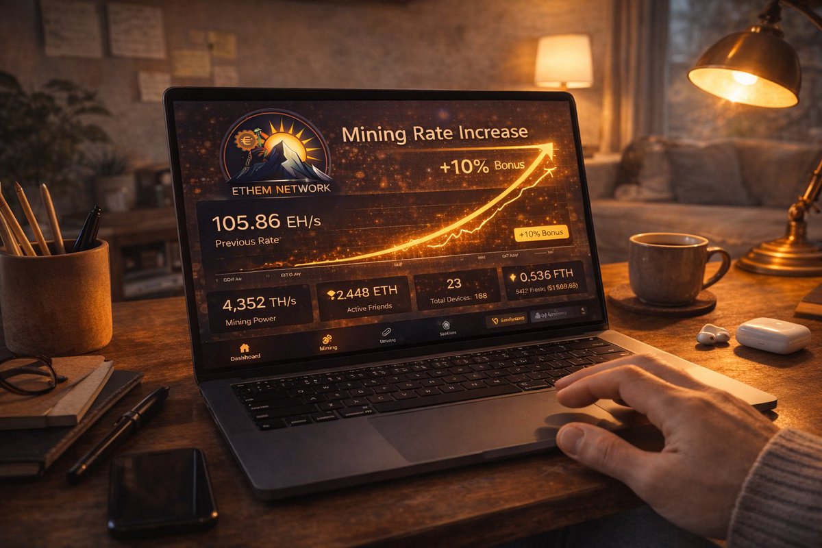 We see it in the data every day:
People who invite even a few trusted friends end up stacking noticeably more coins over time.

No tricks.
Just how the network’s designed. 📊💎

#CryptoMiningApp #PassiveIncomeCrypto #AltcoinMining #Web3Rewards #EthemNetwork