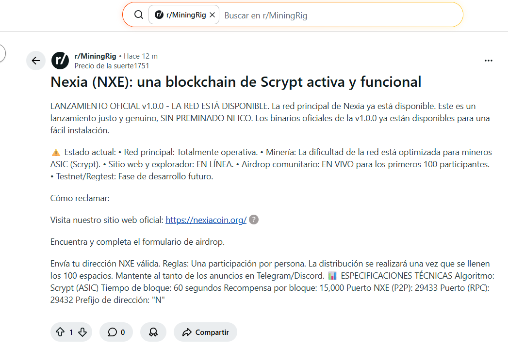 We're already on Reddit, we made a post
reddit.com/r/MiningRig/co…