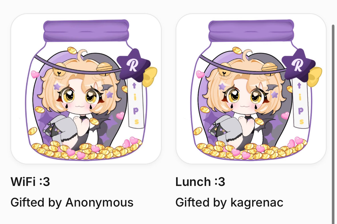I am very thankful to anon &amp; K for gifting me on Throne!! 

I am so sorry I didn’t see sooner K <3 

WE EAT AND SCROLL TODAY!!

ALSO ISNT MY TIP JAR FROM <a href="/hyunahwan/">hyunah ୨୧</a>  SO SO CUTE??

throne.com/ruinthejester