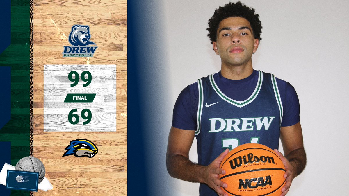 RANGERS WIN! <a href="/drew_mbb/">Drew University Men’s Basketball</a> earns a road victory over Goucher while upping its record to 16-5 and 10-4 in Landmark Conference play.

Thornton: 20 pts
Herasme: 15 pts, 4 stl
Yusavage: 12 pts, 8 reb, 5 ast
Manns: 12 pts
David Musial: 11 pts, 12 reb, 4 stl