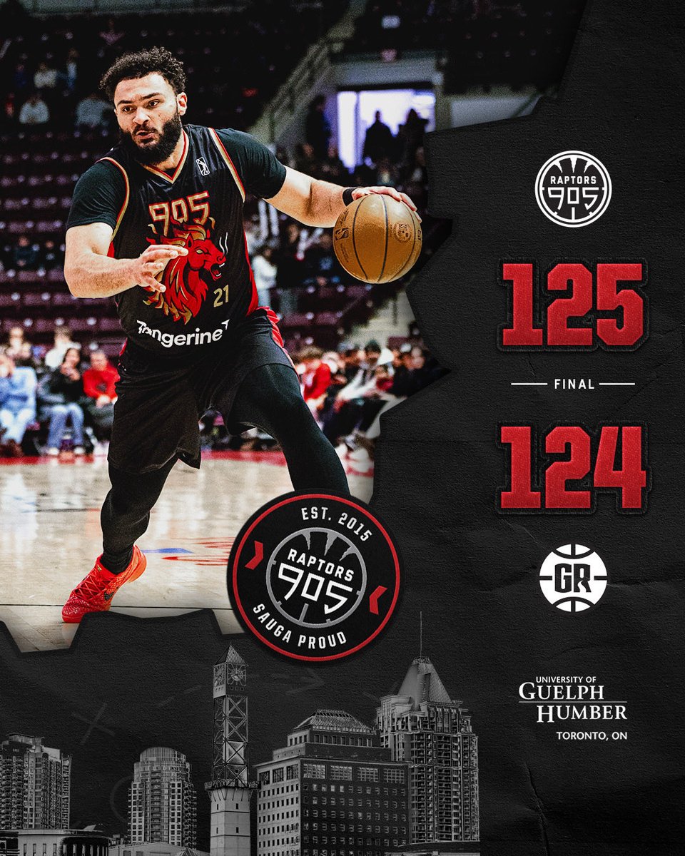 Raptors905's tweet photo. BIG DUBBBBBB 🔥🔥🔥

Presented by @GuelphHumberUni https://t.co/FuJTE0LwxQ