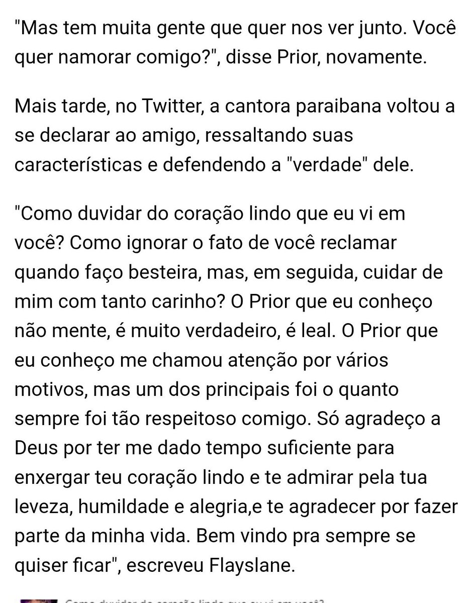 Sim, Flay, a gente bem sabe como você sempre defende as mulheres em 1o lugar. ❤️