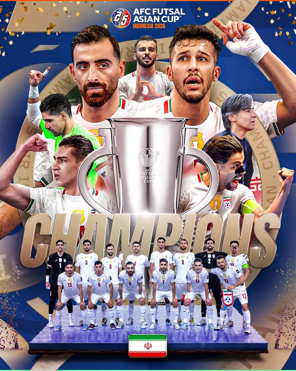 Iran vinner Asian Cup i Futsal för miljonte gången..
Denna gång efter straffar mot värdlandet Indonesien.