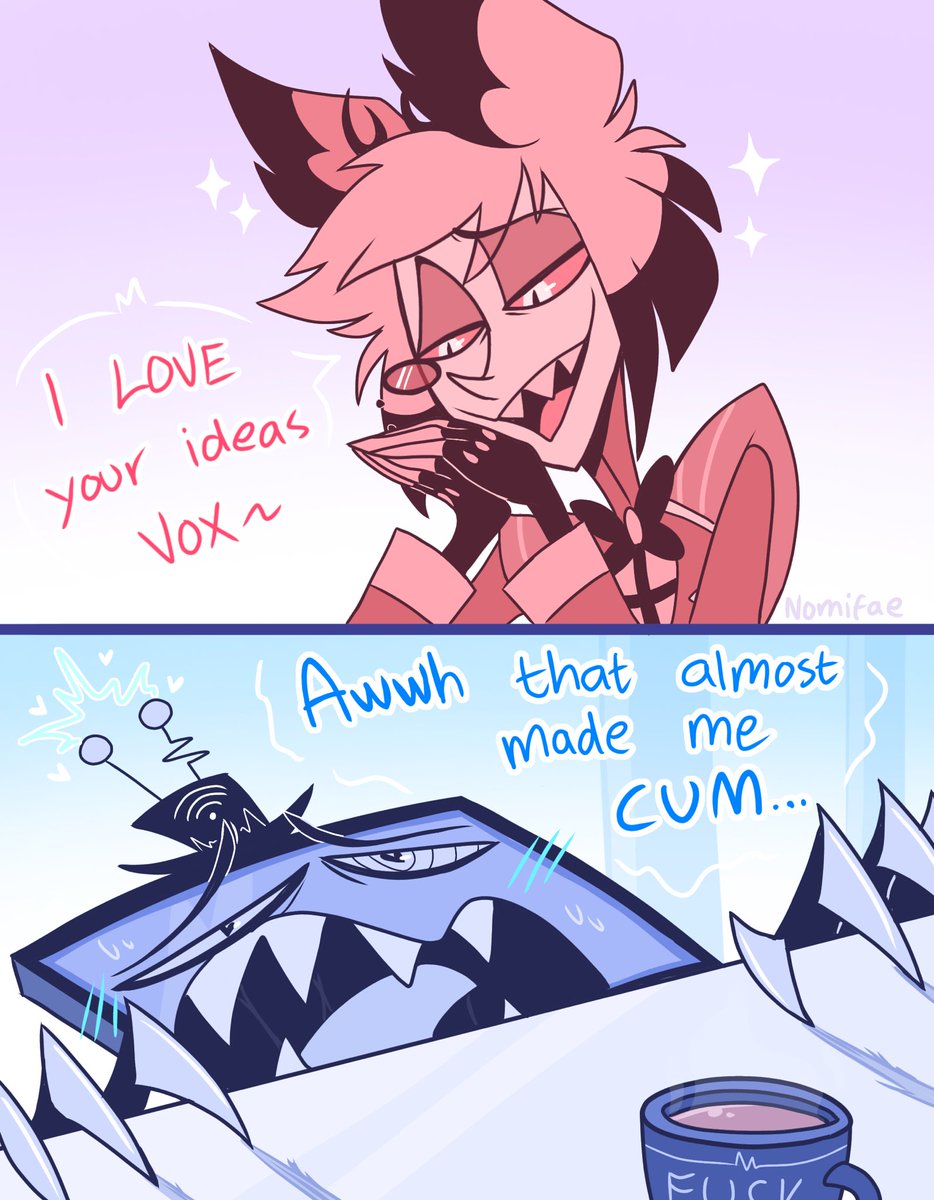 Nomifae_'s tweet image. The new Helluva Boss short inspired me 🦌📺

#RadioStatic #HazbinHotelFanart