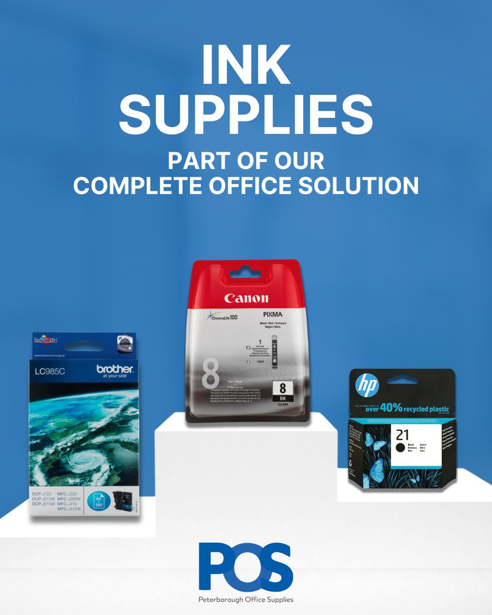 From home offices to large teams, we’ve got ink covered.
#peterborough #officesupplies #PeterboroughOfficeSupplies