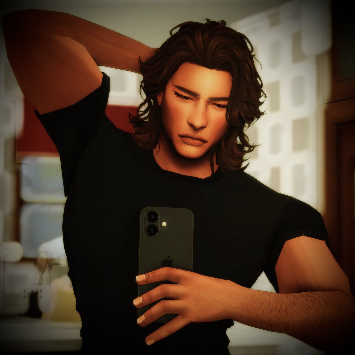 simschee's tweet image. the type of pics he’d sent ells when she’s away for work