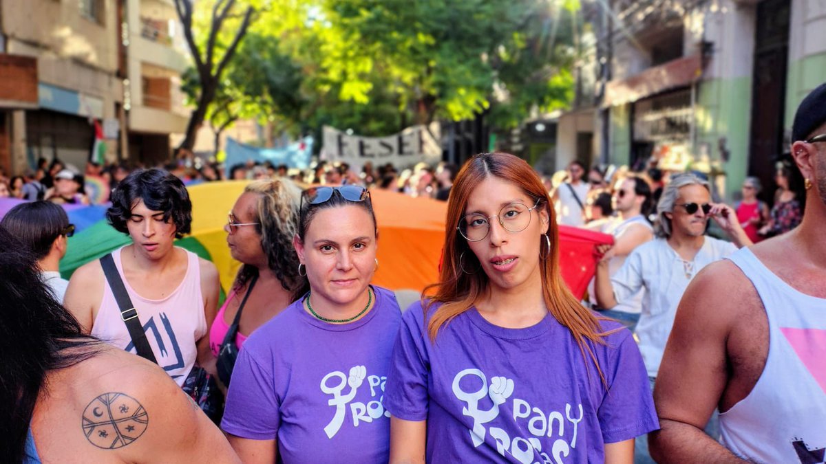 En Rosario marchamos como en todo el país con orgullo, contra el gobierno de Milei y su reforma laboral paro general YA. Milei mintió en Davos: no somos nosotrxs, son los poderosos los que violan los derechos de las mujeres y las infancias, como lo muestra los archivos Epstein