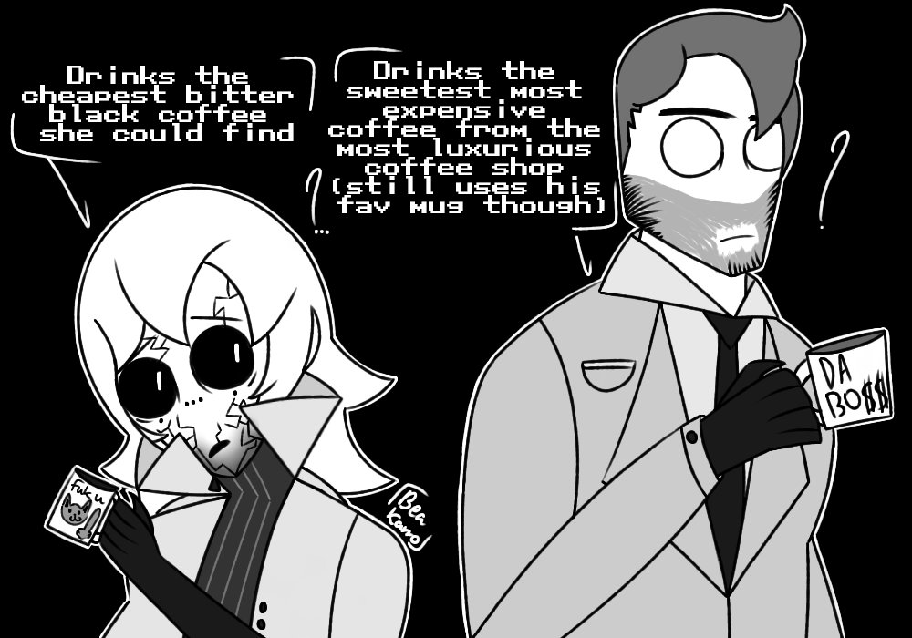 Bea_Karrogard's tweet photo. Another shitpost of mine (sorry for not showing up for more than a week. I've been playing games just before my free time ended). I forgot how to draw... #suitsrpg #au #oc https://t.co/bV6SxKBz7s