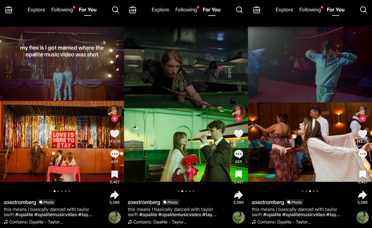 OMG THIS IS SO COOL, she got married where opalite mv was filmed, what a flex