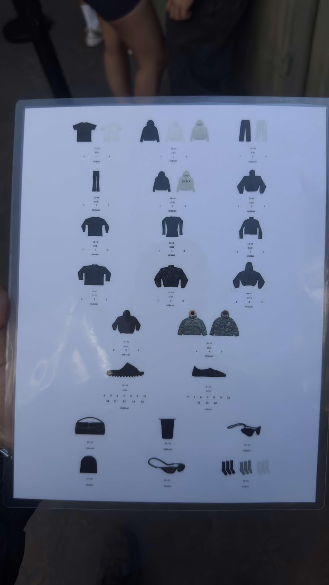 Products that are being sold at the popup