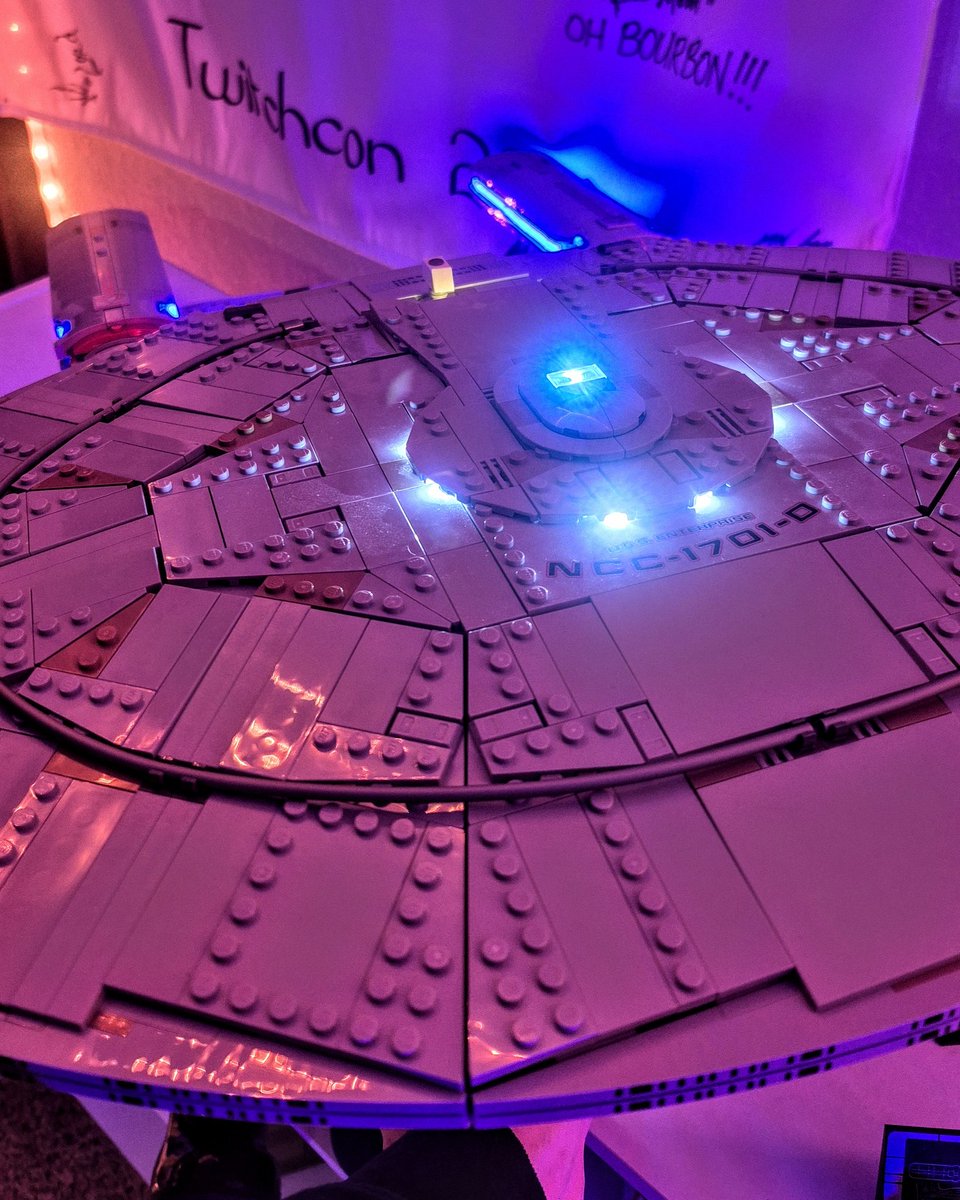 Did a little LEGO stream today and intalled this light kit by <a href="/lightmybricks/">Light My Bricks</a> I'm so in love with the detail of it. Really elevates this Enterprise-D to another level.