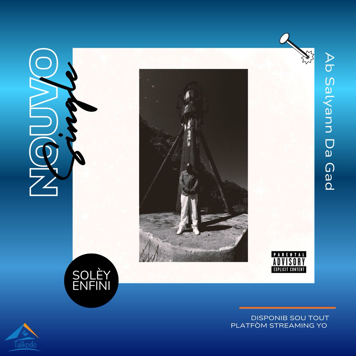 Solèy Enfini, nouvo single Ab Salyann Da Gad la disponib sou tout platfòm streaming yo. Klike sou lyen an epi chwazi kote pou w koute:
distrokid.com/.../absa.../so…
Distribisyon : Talikodo
#metamizik #boombap #vodou #bitasyon