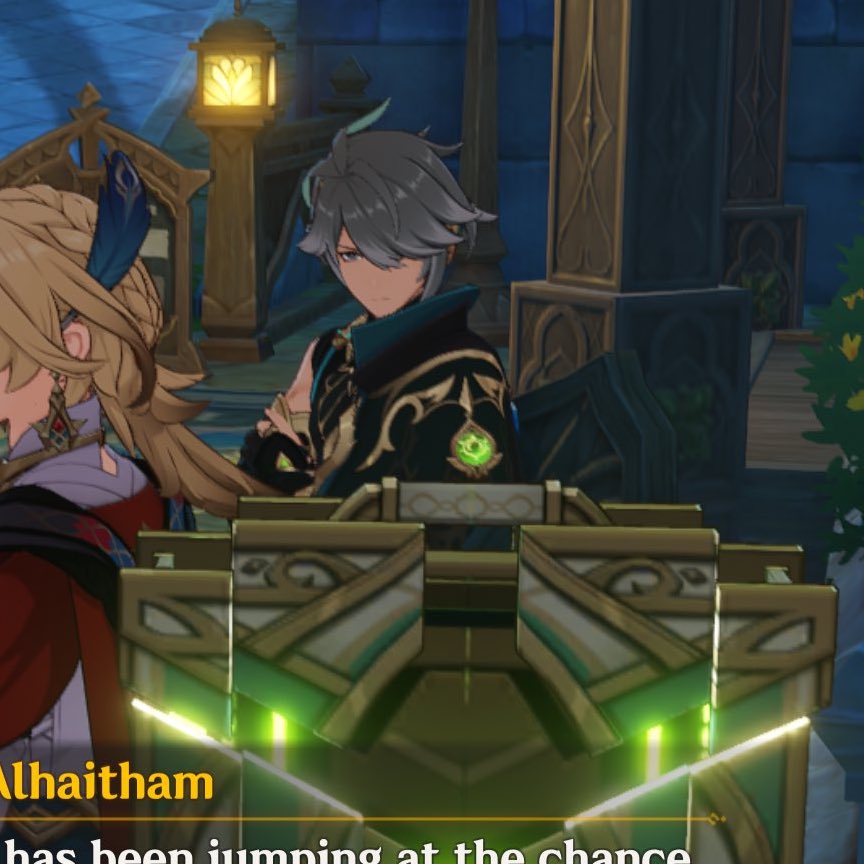 alhaitham looking at and understanding mehrak is still the best thing on the world to me