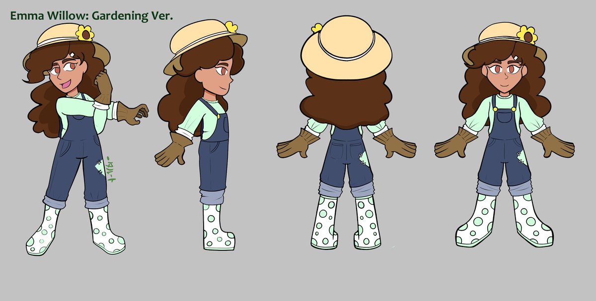 When at home, Emma likes to do some gardening with the many plants that surround her house

Here's what she wears!