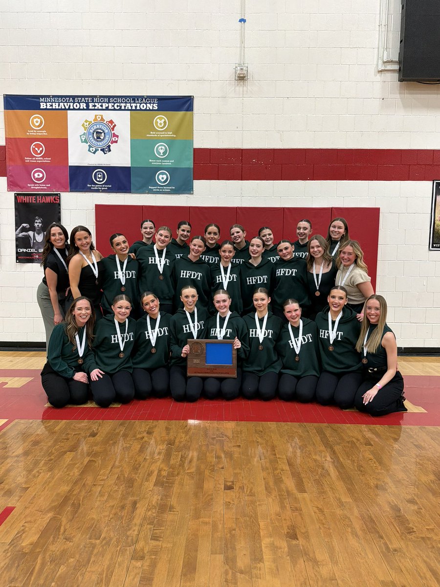 Congratulations to the Holy Family dance team for finishing 3rd place at sections today and advancing to State!