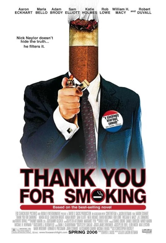 Watching 
„Thank you for smoking“

Did you know that Elon Musk was 
Executive producer?