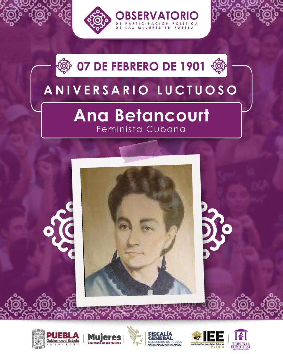 En su aniversario luctuoso, recordamos a Ana Betancourt, pionera en la lucha por la libertad y la participación de las mujeres en la vida pública. Una mujer adelantada a su tiempo que transformó la historia. 🌎
#MemoriaHistórica #MujeresQueInspiran #Igualdad